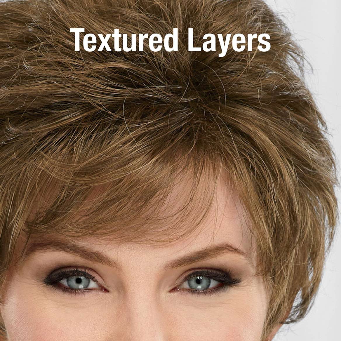 Daisy WhisperLite Wig by Paula Young - Updated Shag Wig with Flirty Fringe and Flattering Layers / Multi-Tonal Shades of Blonde, Silver, Brown and Red