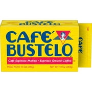 Cafe Bustelo, Espresso Style Dark Roast Ground Coffee, Vacuum-Packed 10 oz. Brick