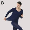 thumbnail image 4 of Men's Plush Thermal Innerwear & Underwear Set Clothes Cotton Tops and Pants, 4 of 8