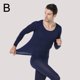 thumbnail image 5 of LUVCLS Conjunto de ropa interior y ropa interior térmica de felpa para hombre, camisetas y pantalones de algodón S ёв, 5 of 6