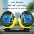 thumbnail image 2 of 5V / 12v / 24V Car USB Fan Cooling Car Fan Dual Head Car Fan 3 Speeds Adjustable For Auto Cooler Air Fan Car Accessories Fan, 2 of 8
