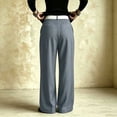 thumbnail image 3 of Karymi Pants for Women High Waist Wide Leg Suit Pants, Front Crease Pleated Draped Flare Trousers Elegant Office Long Pants with Pocket, 3 of 8
