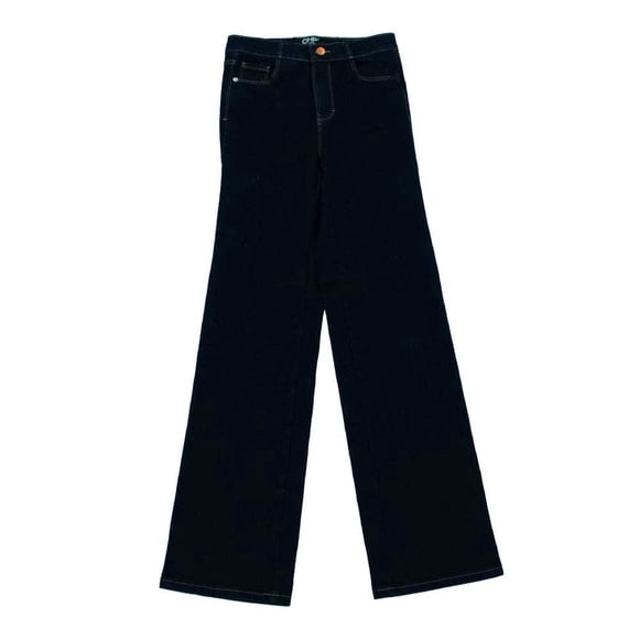 Jeans Oh Pomp para Mujer con Botón en la Cintura con Bolsos Azul Marino Talla 7
