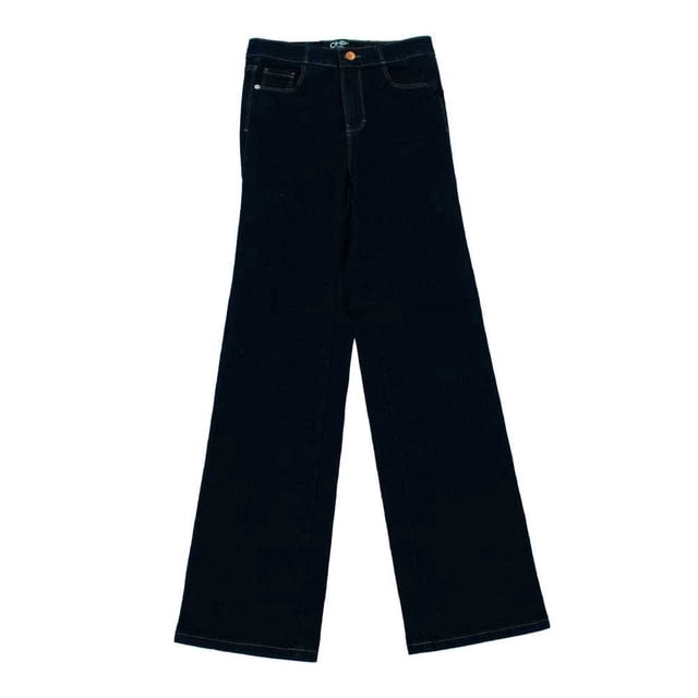 Jeans Oh Pomp para Mujer con Botón en la Cintura con Bolsos Azul Marino Talla 7