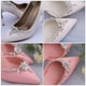 thumbnail image 5 of par de hebillas de novia europeas para zapatos de boda, decoración con brillantes diamantes de imitación., 5 of 8