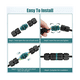 thumbnail image 5 of 4PCS Caja de Conexiones de 3 de 2 VíAs IP68 Conector de Cable EléCtrico Impermeable para Exteriores Ø5-12 Mm, 5 of 5
