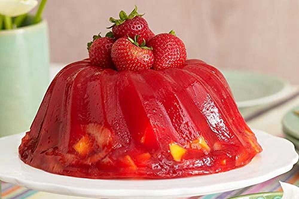 Strawberry Halal Gelatin Dessert Jell-O 3.oz each - Pack of 6 - جيليه الفراولة حلال