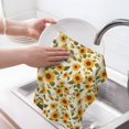 thumbnail image 6 of Sikiie Classical Cute Sunflower Waffle Weave Kitchen Dish Cloth,Super Absorbent Kitchen Dish Towels 16*26 Inches for Dish Rags Washing Dishes, Drying Dishes, 6 of 7