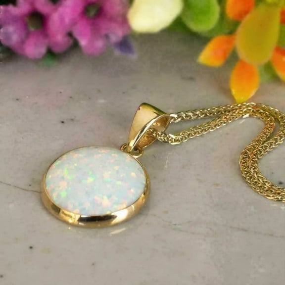 14Kt Yellow Gold Natural Gemstone Pendant no Chain Only Pendant, March And April Birthstone Necklace, Valentines Day Special Gold-52