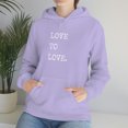 thumbnail image 1 of Love to Love Heavyweight Graphic Hoodie, 1 of 7