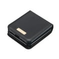 thumbnail image 4 of Slim Fit PU Leather Case for Samsung Galaxy Z Flip 4, Premium PU Leather Back [Wireless Charging Support] Shockproof Protective TPU Frame Case for Samsung Galaxy Z Flip 4 2022, Black, 4 of 5