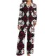 thumbnail image 3 of Puyaiuu Women 2 Piece Christmas Satin Pajama Set Cute Print Long Shirt Loose Shorts Matching Set Loungewear Gift, 3 of 5