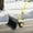 14.2 H Yellow, variant on Snow Shovel with Wheels,29.1 in W x 19.3" H Heavy Duty Snow Pusher for Driveway,Ergonomic Snow Pusher Shovel with Snow Removal Adjustable Angle & Height Handle for Driveway, Pavement