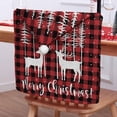thumbnail image 2 of Cubiertas de la Silla de Navidad Cubierta de Respaldo Corto Decorativo 65x50cm, Poliéster de la Serie Santa Claus para el Comedor Cubiertas de la Silla Del Banquete Del Hotel para el Comedor Conjunto, 2 of 3