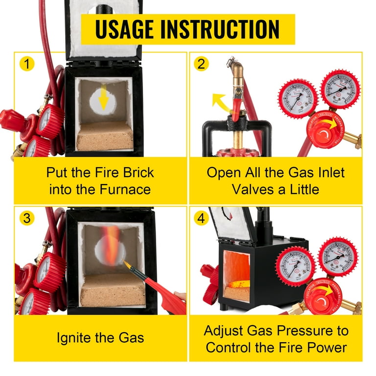 BENTISM Propane Forge Portable, Double Burner Knife and Tool