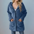 thumbnail image 5 of Towmus Womens Sherpa Jacket Zip Up Hooded Sweatshirt Fuzzy Fleece Fall Clothes Soft Fluffy Oversized Sweaters Winter Coats with Pockets, 5 of 6