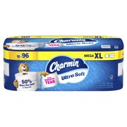 Charmin Ultra Soft Toilet Paper, 16 Mega XL Rolls, 2-Ply Bath Tissue