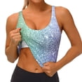 thumbnail image 2 of Sikiie Beautiful Glitter Print Strappy Sports Bra for Women Padded Push Up Sports Bra Athletic Running Sports Bra Workout Bra Yoga Bra, 2 of 5