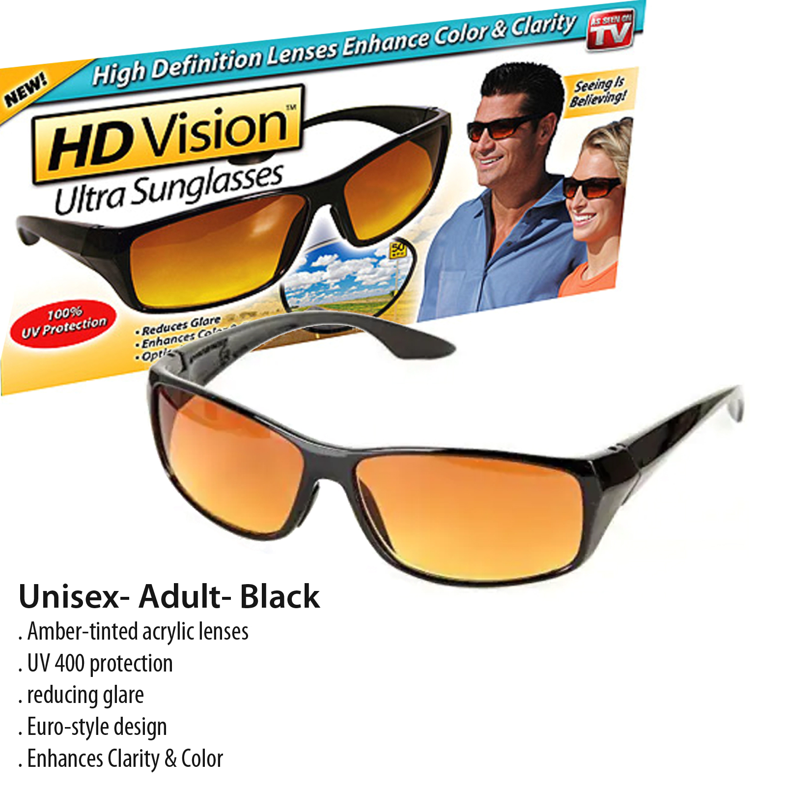 As Seen on TV HD Vision Ultra Sunglasses - image 3 of 3