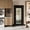 Black-1-Lite Frosted Glass, variant on HUMEHA 32"x80" 1-Lite Mirror Black French Door Solid Core Primed