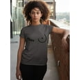 thumbnail image 3 of Breast Cancer Support Mastectomy Scar Survivor Women's T-shirt, M, Charcoal, 3 of 5