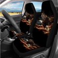 thumbnail image 2 of HUISEFOR 14 Pcs Vintage American Flag Car Seat Cover Full Set Anti Slip Including Car Steering Wheel Cover, Belt Cover, Armrest Cover, Headrest Covers, Fit for Most Sedans SUVs, 2 of 5