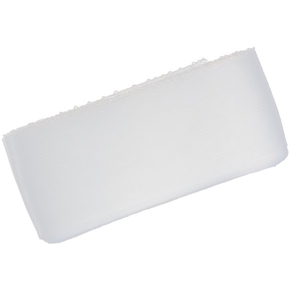 Crinolina flexible de sinamy de 8 mm, trenza de pelo de caballo, ideal para vestidos de novia. Blanco