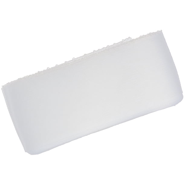 Crinolina flexible de 8 mm, crinolina de sinamy, trenza de crinolina de caballo, manualidades para vestidos de novia Blanco