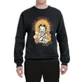 thumbnail image 2 of Wild Bobby Betty Boop Good Vibes Only Betty Boop Unisex Crewneck Sweatshirt, Black, Small, 2 of 5