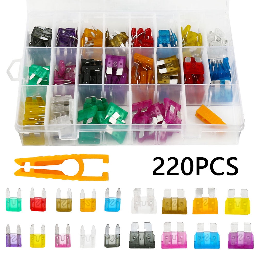 HOTBEST 220PCS Car Fuses Standard Blade Fuse Assortment HOTBEST 220PCS Car Fuses Standard Blade Fuse Assortment
