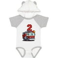 thumbnail image 3 of Inktastic 2nd Birthday Fire Truck Boys or Girls Baby Bodysuit, 3 of 5