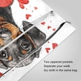 thumbnail image 3 of 2 Pack Wet Dry Bags,Love Surrounds The Dog Pattern Waterproof Reusable Dual Zipper Bags for Swimwear, Gym Clothes, Toiletries, Baby Diapers, 3 of 8