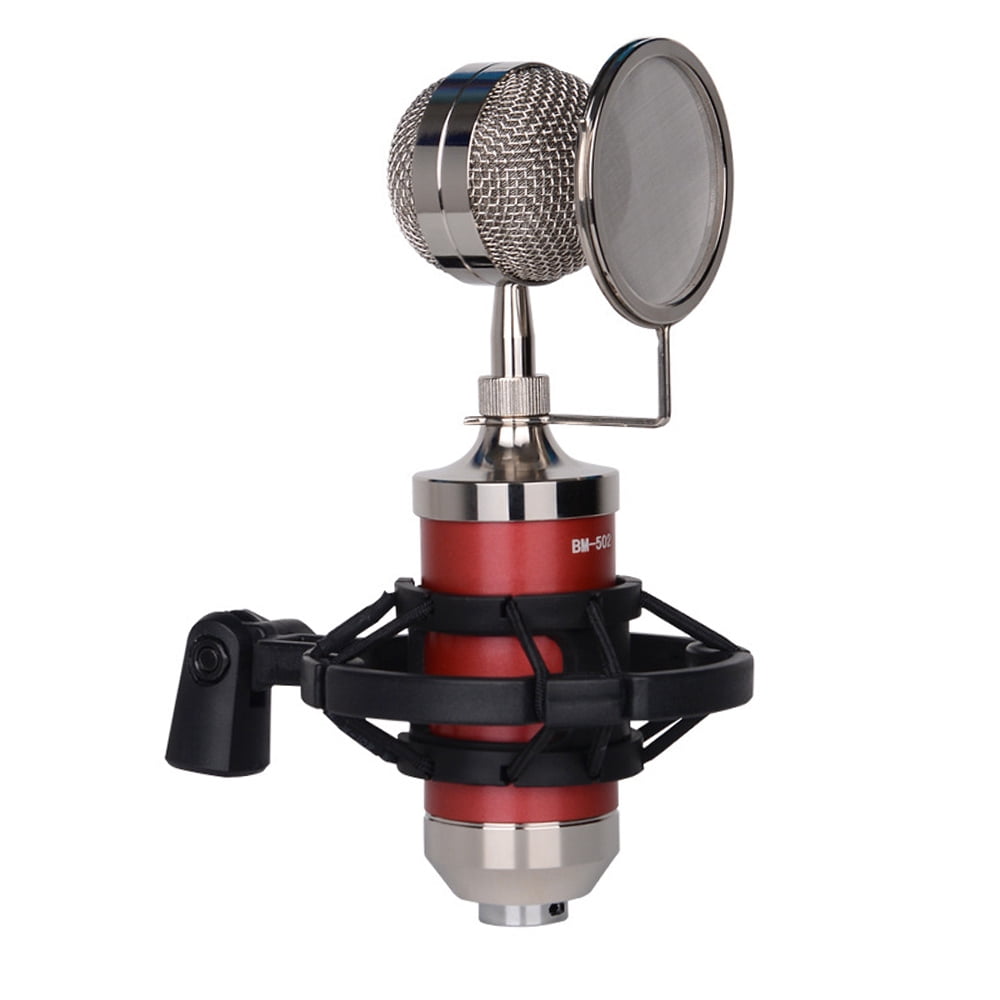 Recording Mic Cardioid Condenser Microphone Kit with Shock Mount Filter