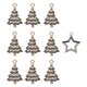 thumbnail image 1 of Dijes de árbol de Navidad XCF 10 piezas para hacer pulseras y joyas, 1 of 2