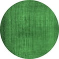 thumbnail image 1 of Ahgly Company Indoor Round Oriental Emerald Green Industrial Area Rugs, 3' Round, 1 of 4