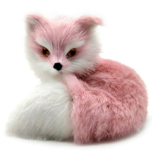 Mignon Renard de simulation pour la Décoration de la Maison Imitant les Jouets de Modèle d'Animal de Renard