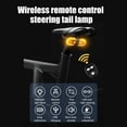 thumbnail image 4 of Luz trasera de bicicleta con señales de giro Control remoto inalámbrico recargable por USB Luces traseras de bicicleta de montaña desmontables Luz de advertencia de seguridad para ciclismo nocturno, 4 of 10