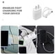 thumbnail image 5 of Cargador rápido para teléfono de 25 W, USB tipo C, bloque de carga con cable y enchufe estadounidense., 5 of 7