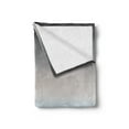 thumbnail image 2 of Ombre Soft Flannel Fleece Throw Blanket, Abstract Color Change Pattern Ornamental Blue Tones Open Sky Theme Design, Cozy Plush for Indoor and Outdoor Use, 50" x 70", Grey and Blue, by Ambesonne, 2 of 5