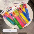 thumbnail image 3 of Pack of 10 colorful plastic toothbrushes, extra clean and soft, for sensitive teeth, 3 of 4