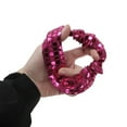 thumbnail image 5 of Unique Bargains 1 Pc Elegant Square Sequins Scrunchies for Home Rose Red, 5 of 5