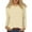 Yellow, variant on Women's Long Sleeve Striped T-Shirt, Casual Red and White Crew Neck Top, Soft Cotton Blend