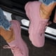 thumbnail image 2 of Zapatillas De deporte informales transpirables con cordones para Mujer, Zapatos vulcanizados con plataforma, talla grande, 2 of 4