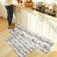 thumbnail image 5 of Kitchen Rug Mat Christmas Reindeer Snowman Red House, Set of 2, Anti-Fatigue Non-Skid Washable Kitchen Runner Rugs, Funny Reindeer Soft Comfort Rug for Kitchen, Floor Home, Front of Sink, Laundry, 5 of 6