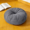 thumbnail image 1 of Corduroy Round Floor Cushion, Soft Solid Color Non Slip Pouf Pad, Pressure Relief Thick Support Seat Mat, Pilling Resistant Easy Clean Design for Living Room Bedroom Yoga Meditation Ki*ds Room Use, 1 of 6