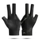 thumbnail image 1 of Guantes de Billar Con Dedos Abiertos Kuymtek Entrenamiento Amateur Poliéster Transpirable Gris Negro, 1 of 9