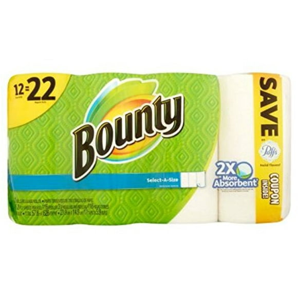 Bounty Select-A-Size White, 12 Count