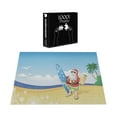 thumbnail image 5 of Ambesonne Christmas Jigsaw Puzzle, Santa on Beach Surf, Heirloom-Quality Fun Activity for Family Durable Cardboard, 1000 pcs, Blue Yellow, 5 of 5