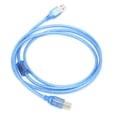 thumbnail image 3 of Cable de datos USB A macho a B macho transparente azul puerto Tetragonum línea de conexión de impresora 1,5 metros, 3 of 5