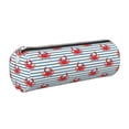 thumbnail image 1 of Disketp Cute Red Crabs With Nautical Estuche Organizador de Lápices de Cuero, Estuche de Oficina con Cremallera para Bolígrafo y Lápiz, 1 of 6